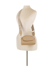 Flap Accent Mini Crossbody with Dual Zip Compartments