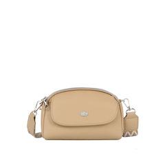 Flap Accent Mini Crossbody with Dual Zip Compartments