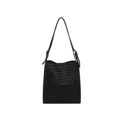 Woven Adjustable Strap Shoulder Handbag