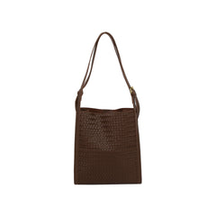 Woven Adjustable Strap Shoulder Handbag