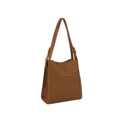 Woven Adjustable Strap Shoulder Handbag