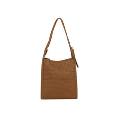 Woven Adjustable Strap Shoulder Handbag