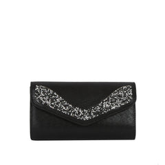 Glitter Edge Envelope Clutch Crossbody