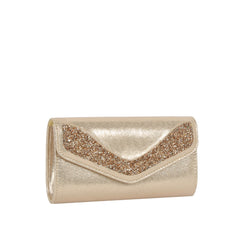Glitter Edge Envelope Clutch Crossbody