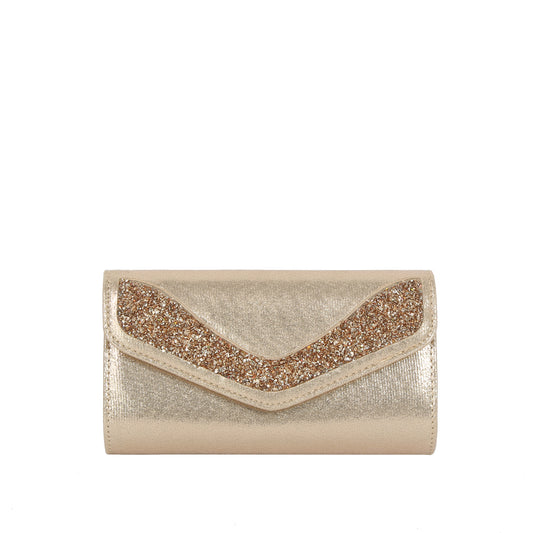 Glitter Edge Envelope Clutch Crossbody