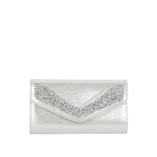 Glitter Edge Envelope Clutch Crossbody