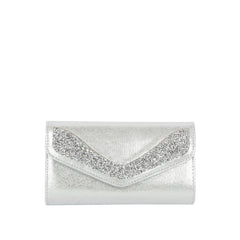 Glitter Edge Envelope Clutch Crossbody