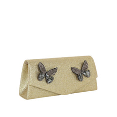 Crystal Butterfly Envelope Clutch Crossbody