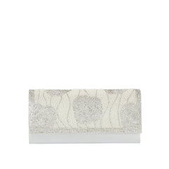 Pearl Rose Rhinestone Evening Clutch