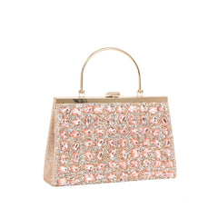 Gemstone Glam Frame Evening Bag
