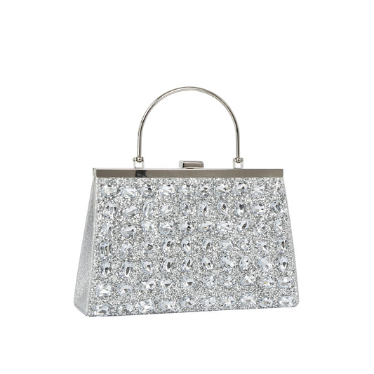 Gemstone Glam Frame Evening Bag