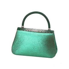 Radiant Crystal Top Handle Evening Bag