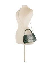 Radiant Crystal Top Handle Evening Bag