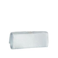Radiant Pleated Rhinestone Clutch