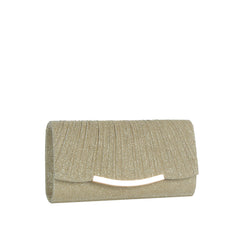 Shimmer Pleated Evening Clutch
