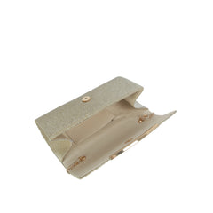 Shimmer Pleated Evening Clutch