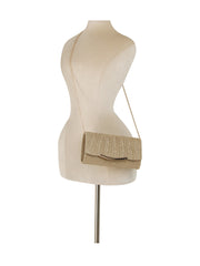 Shimmer Pleated Evening Clutch