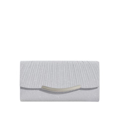 Shimmer Pleated Evening Clutch