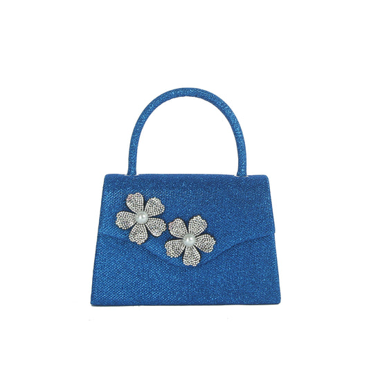 Pearl Blossom Glitter Satchel