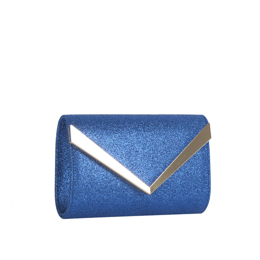 Glitter Chevron Envelope Clutch