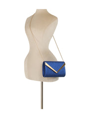 Glitter Chevron Envelope Clutch