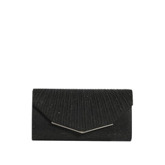 Shimmer Pleated Envelope Clutch