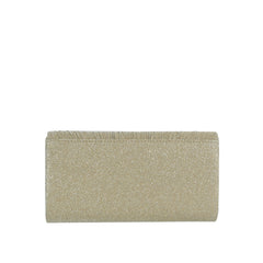 Shimmer Pleated Envelope Clutch
