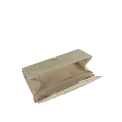 Shimmer Pleated Envelope Clutch