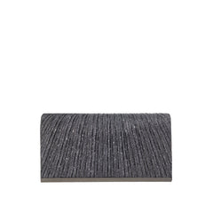 Metal Trim Shimmer Evening Clutch