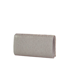 Metal Trim Shimmer Evening Clutch