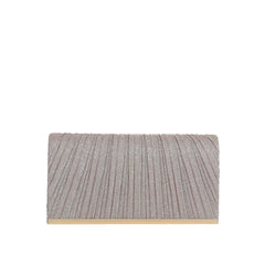 Metal Trim Shimmer Evening Clutch