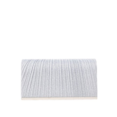 Metal Trim Shimmer Evening Clutch