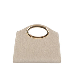 Luxe Halo Pleated Evening Clutch