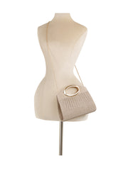 Luxe Halo Pleated Evening Clutch