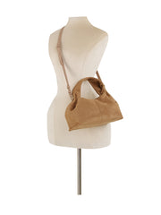 Soft Suede Slouch Hobo Crossbody Bag