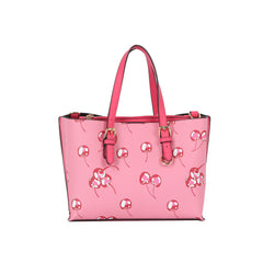 Buckle Strap Structured Satchel Tote