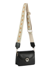 Women Front Flap Top handle Guitar Strap Crossbody