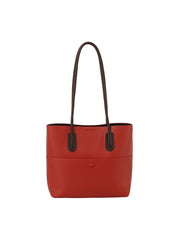 2 in 1 button detailed front pocket tote