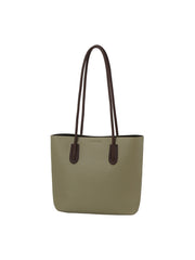 2 in 1 button detailed front pocket tote