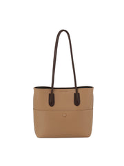 2 in 1 button detailed front pocket tote