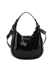 Shiny leather petite cute crossbody bag