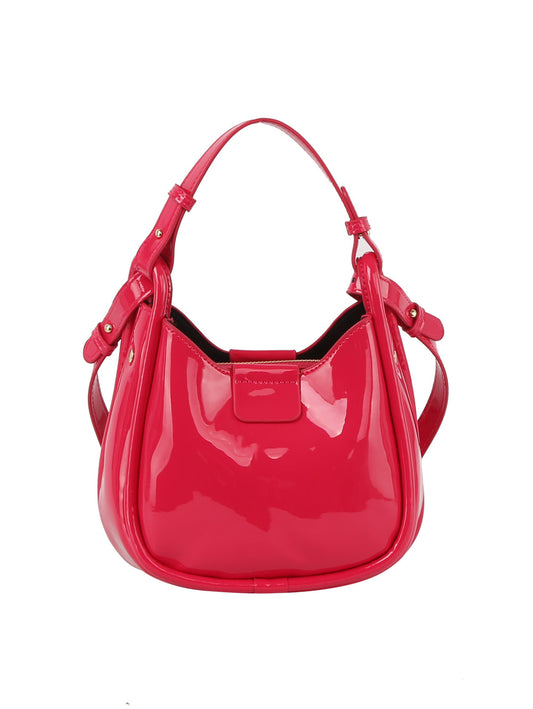 Shiny leather petite cute crossbody bag