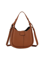 Soft leather classic design bucket bag