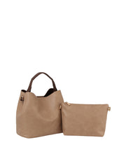 2 in 1 soft leather large hobo tote and crossbody bag set