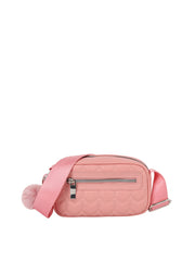 Heart Quilted Square Crossbody Bag