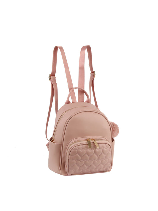 Heart Quilted Mini Backpack