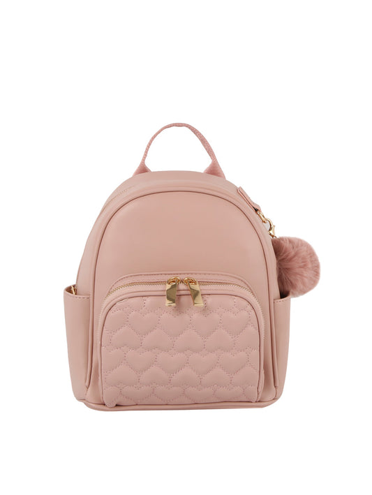 Heart Quilted Mini Backpack