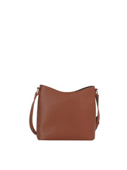 Tassel Charm Pebbled Crossbody Bag