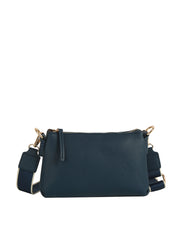 Double-zip Pebbled Crossbody