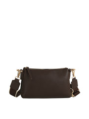 Double-zip Pebbled Crossbody